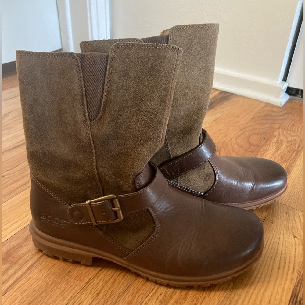 Bogs Bobby Waterproof Boots Brown Suede